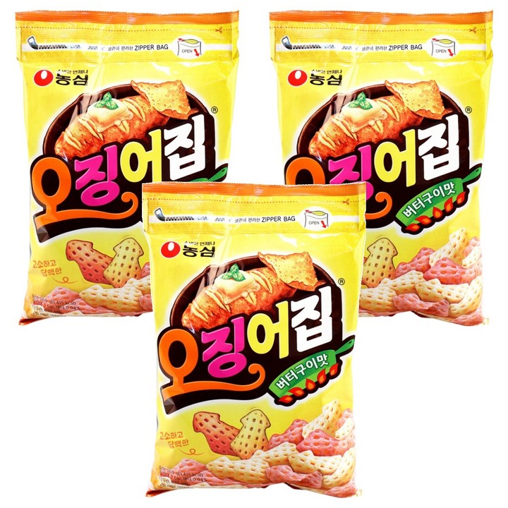 오징어집 버터구이맛, 260g, 3개