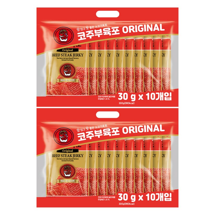코주부 오리지날 육포, 30g, 20개