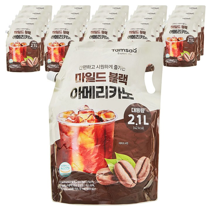탐사 마일드 블랙 아메리카노, 2.1L, 20개
