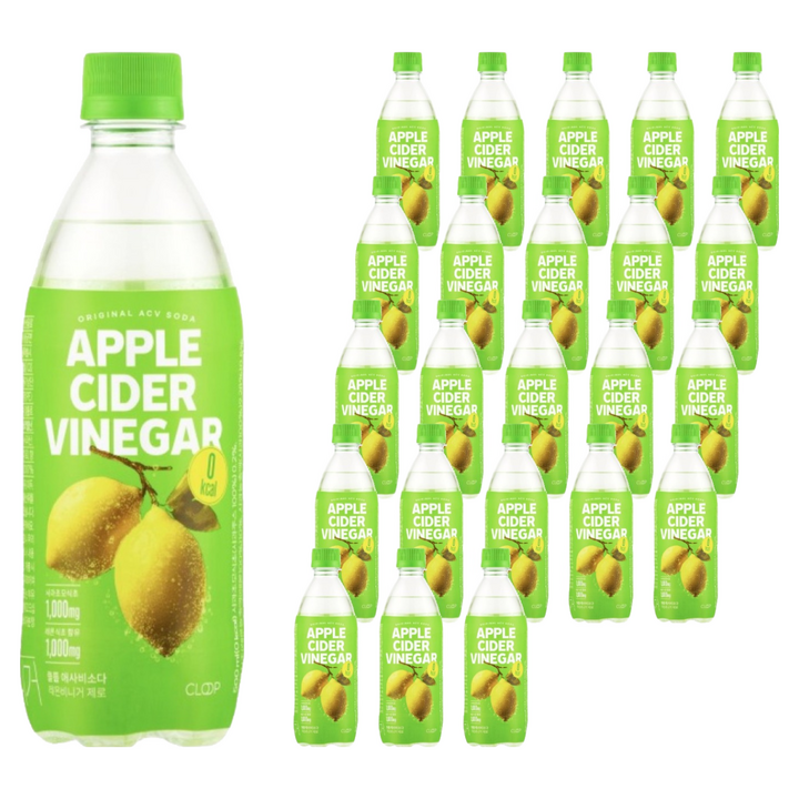 클룹 애사비소다 레몬비니거 제로, 24개, 500ml