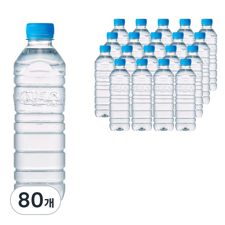 가야산천년수 천년수 무라벨 생수, 500ml, 80개