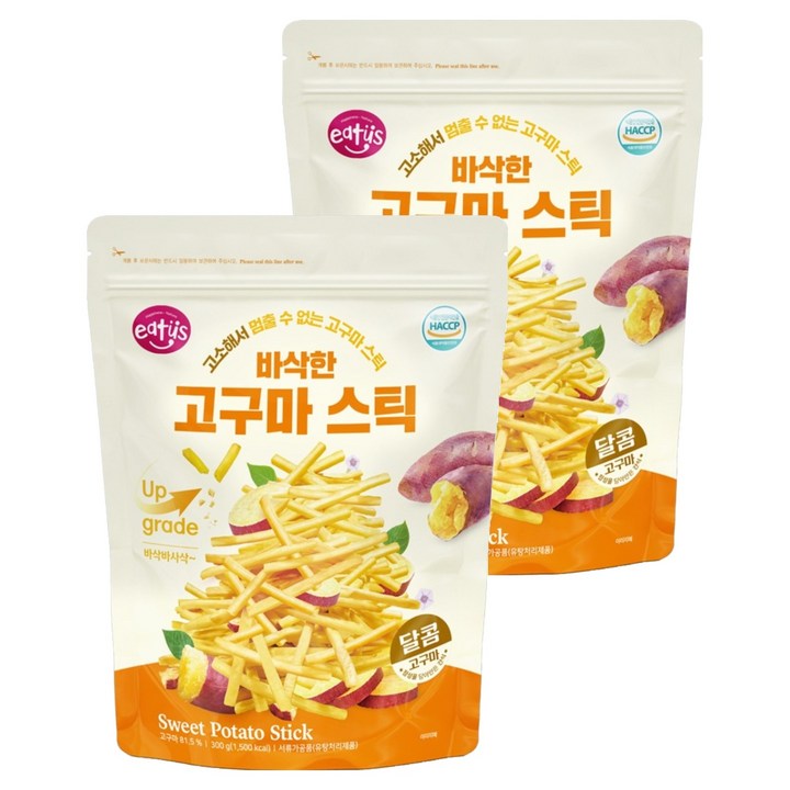 이더스 바삭한 고구마스틱, 2개, 300g
