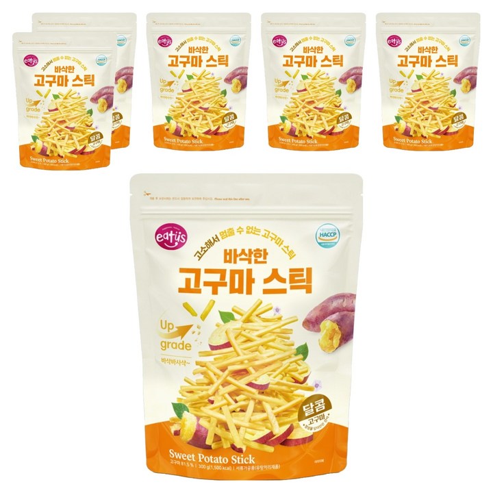 이더스 바삭한 고구마스틱, 6개, 300g