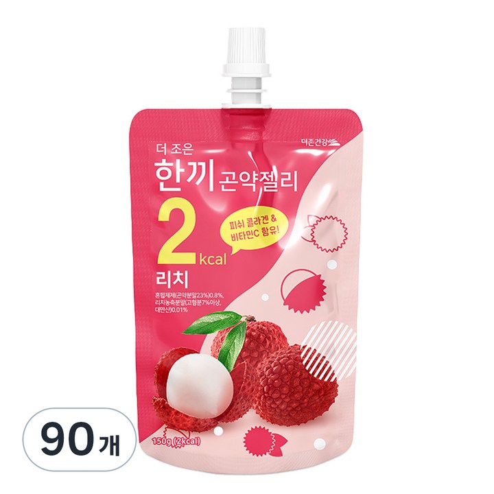 더존건강 더 조은 한끼곤약젤리 리치, 150g, 90개