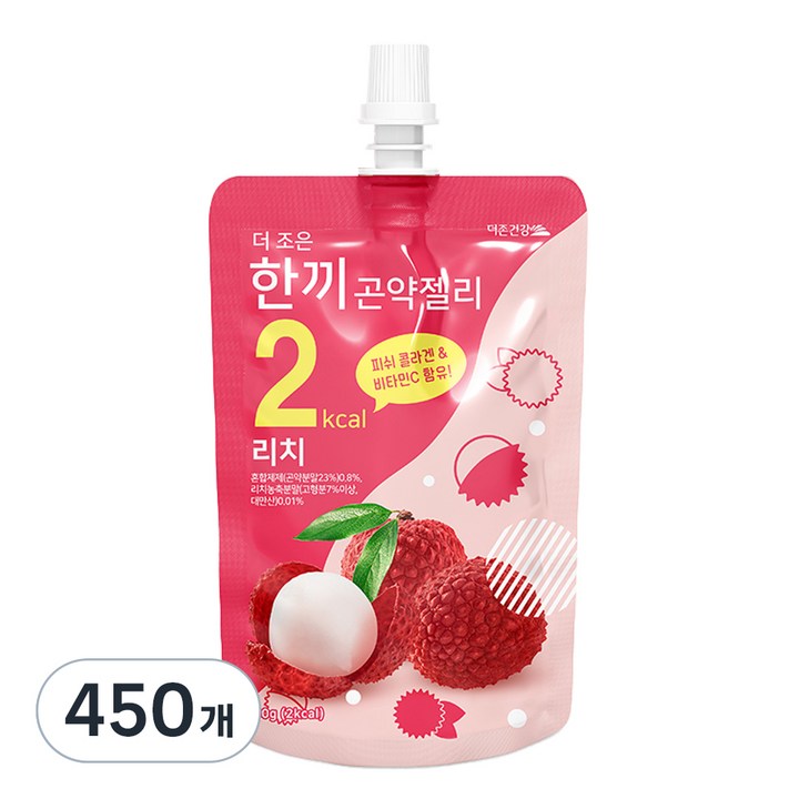 더존건강 더 조은 한끼곤약젤리 리치, 150g, 450개