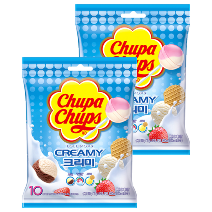 츄파춥스 크리미 11g x 10개입, 110g, 2개