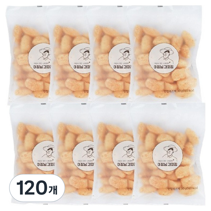 이장님과자점 담양한과명진식품 인절미 스넥, 120개, 30g