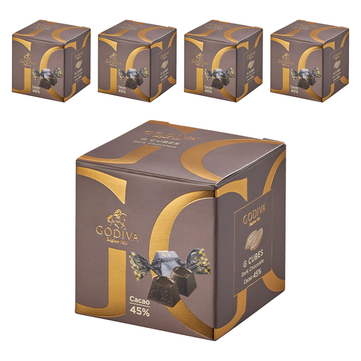 고디바 지큐브 다크 초콜릿 7p, 56g, 5개