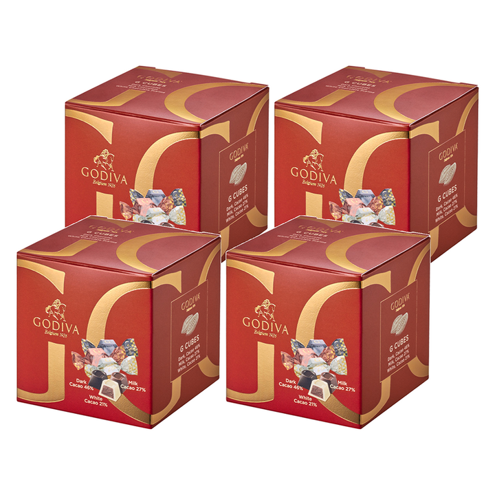 고디바 지큐브 어쏘트먼트 초콜릿 3종 x 4p 세트 100g, 4세트