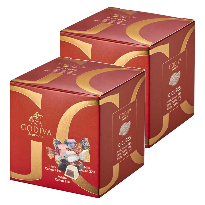 고디바 지큐브 어쏘트먼트 초콜릿 3종 x 4p 세트 100g, 2세트