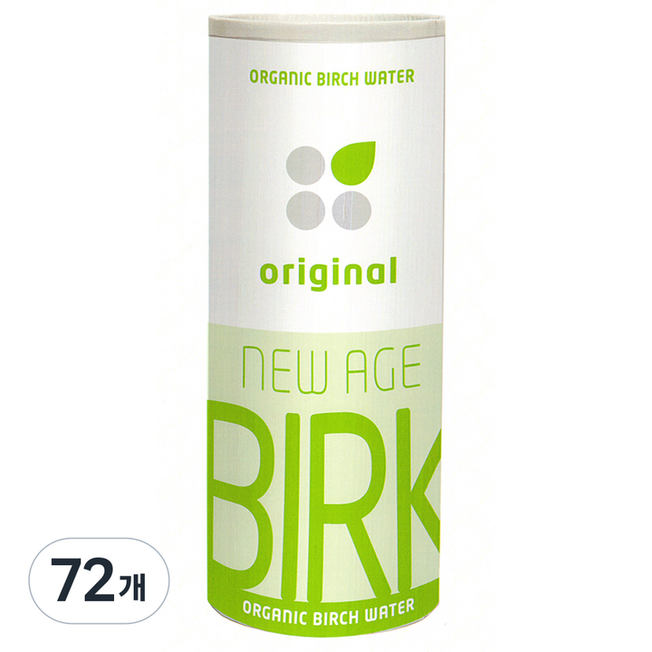 실랜드비르크 유기농 자작나무 수액 비르크 음료 오리지널, 250ml, 72개