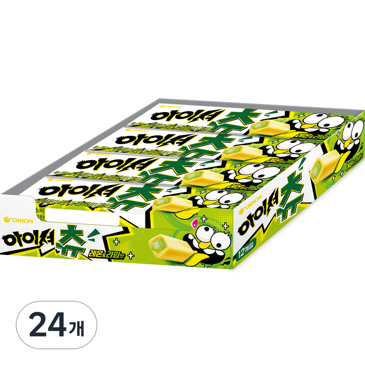 아이셔 츄 레몬 & 라임맛, 24개, 48g