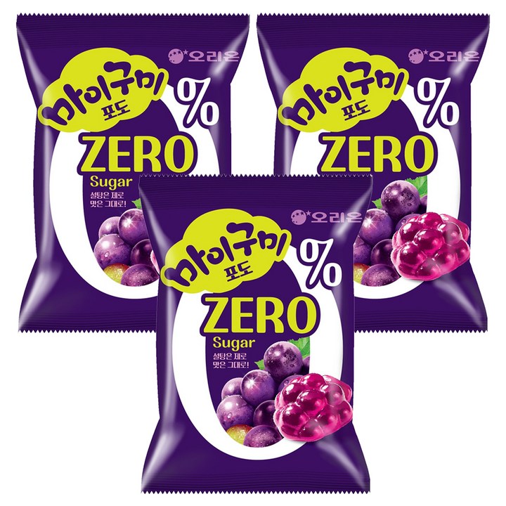 마이구미 포도 ZERO Sugar, 54g, 3개