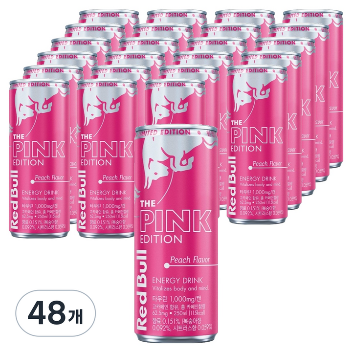 레드불 핑크 에디션, 48개, 250ml