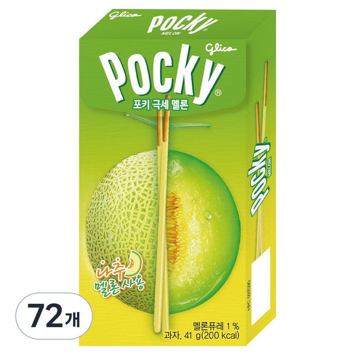 포키 극세 멜론, 41g, 72개