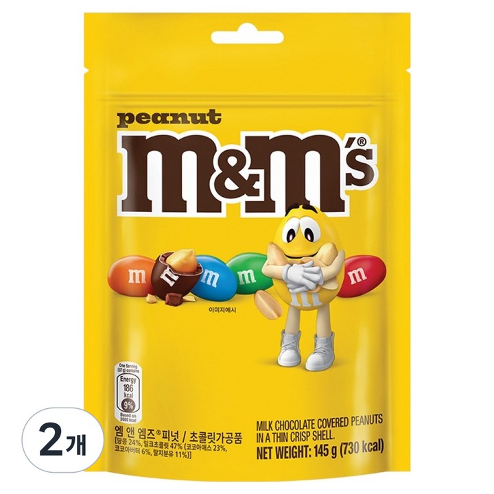 엠앤엠즈 피넛, 145g, 2개