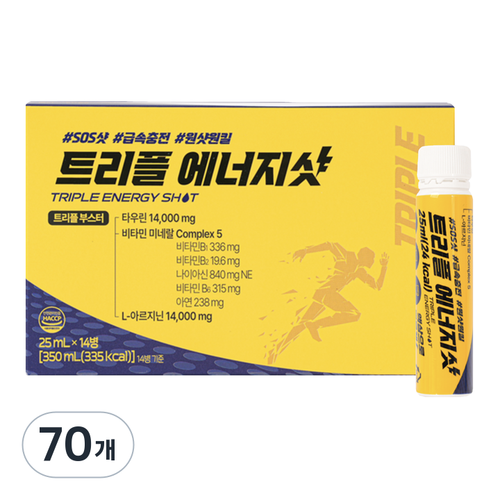 네이처텍 트리플 에너지샷 혼합음료, 25ml, 70개