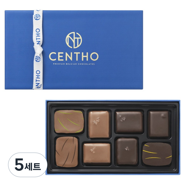 CENTHO 어쏘티드 컬렉션 프리미엄 초콜릿 8p 세트, 5세트