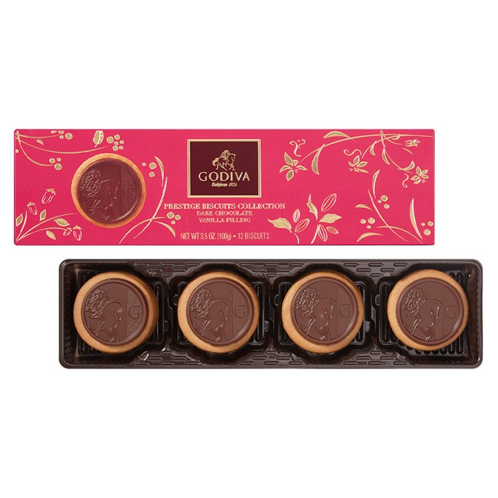 고디바 레이디 누아르 바닐라 다크 초콜릿 12p, 100g, 1개