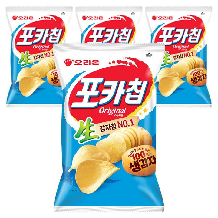 포카칩 오리지널, 137g, 4개