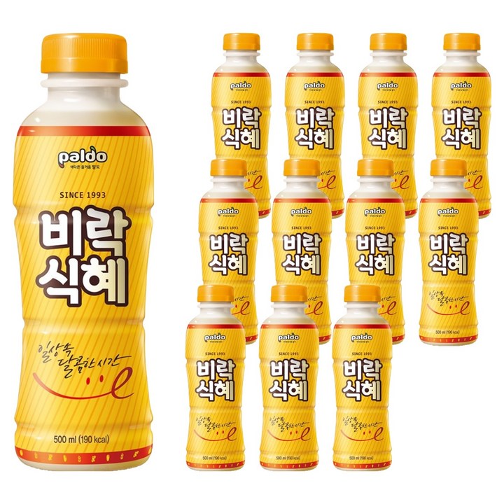 팔도 비락식혜, 500ml, 12개