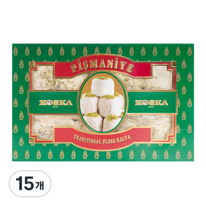 코스카 피스마니에 솜사탕 피스타치오, 250g, 15개