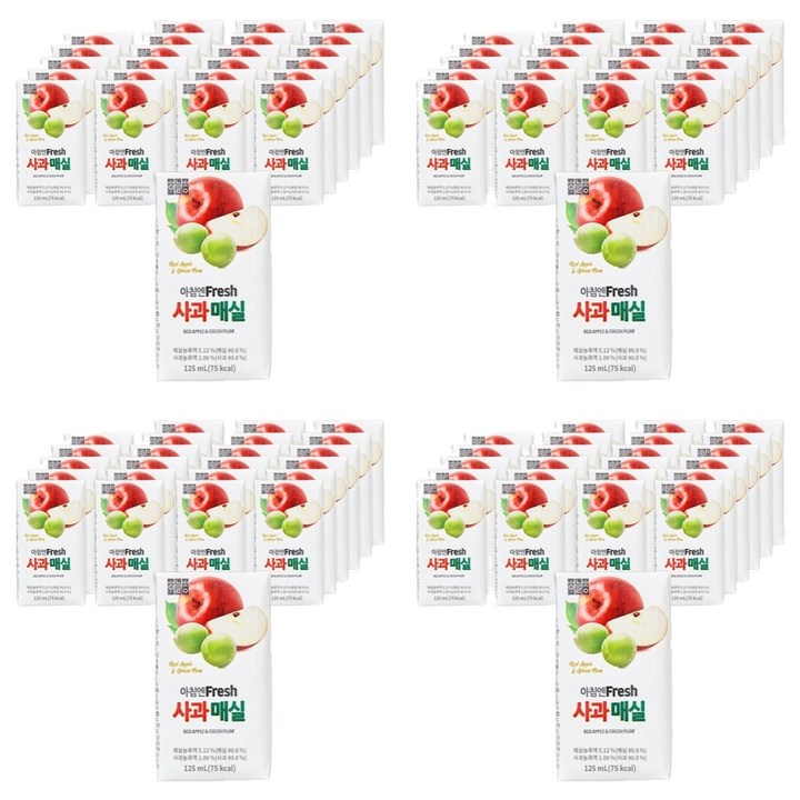 하늘청 사과매실, 96개, 125ml