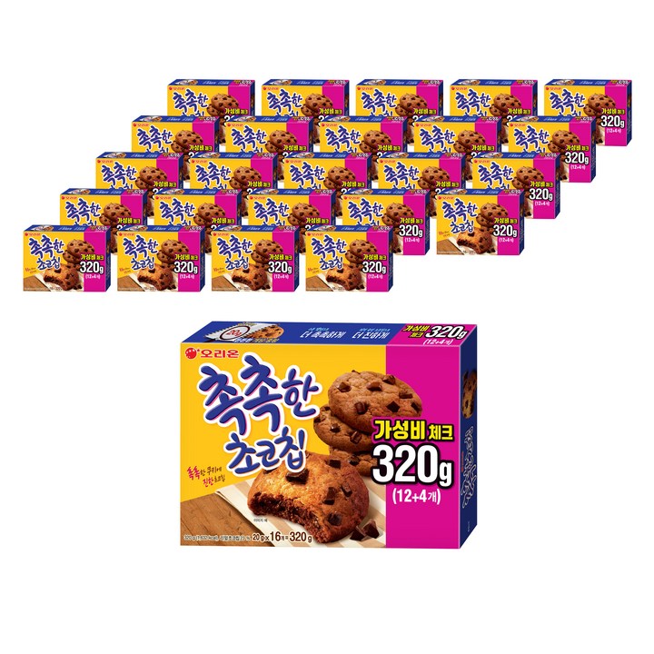 촉촉한초코칩, 320g, 25개