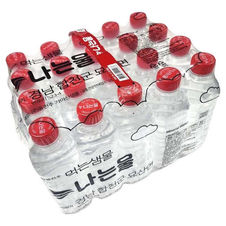 나는물 생수 무라벨, 20개, 500ml