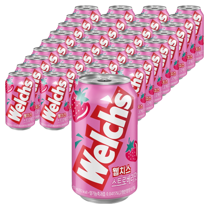 웰치스 스트로베리, 355ml, 36개