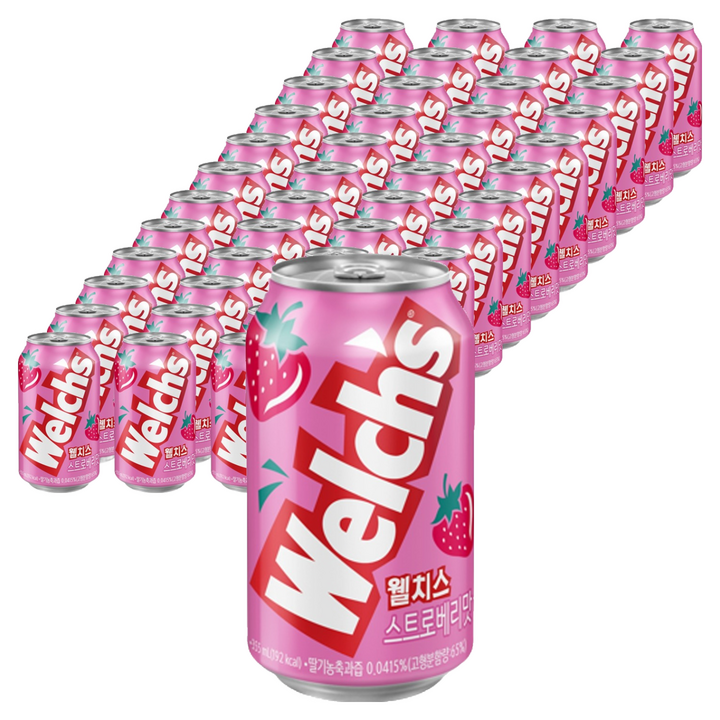 웰치스 스트로베리, 355ml, 48개