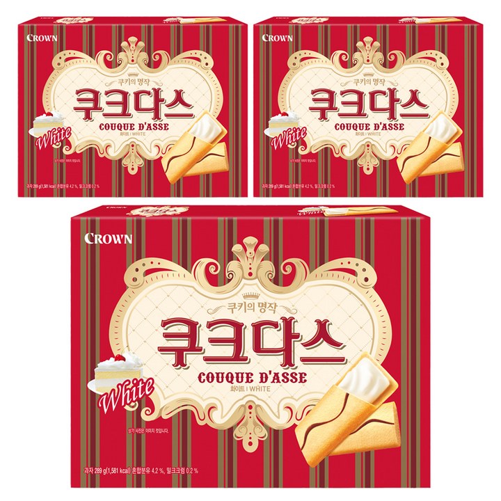 쿠크다스 화이트, 289g, 3개
