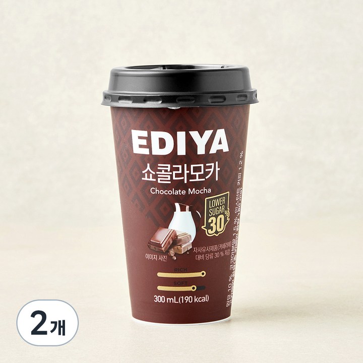 이디야 쇼콜라모카, 2개, 300ml