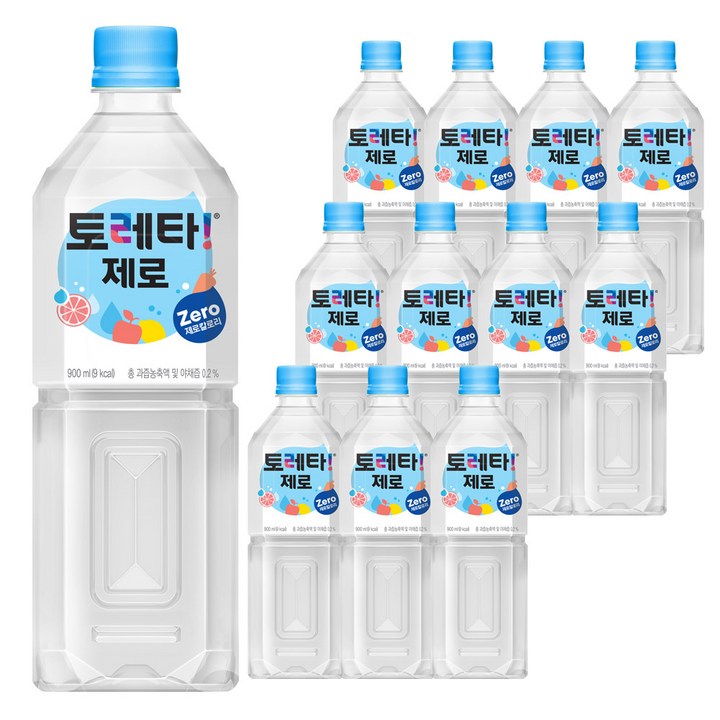 토레타 제로 이온음료, 900ml, 12개