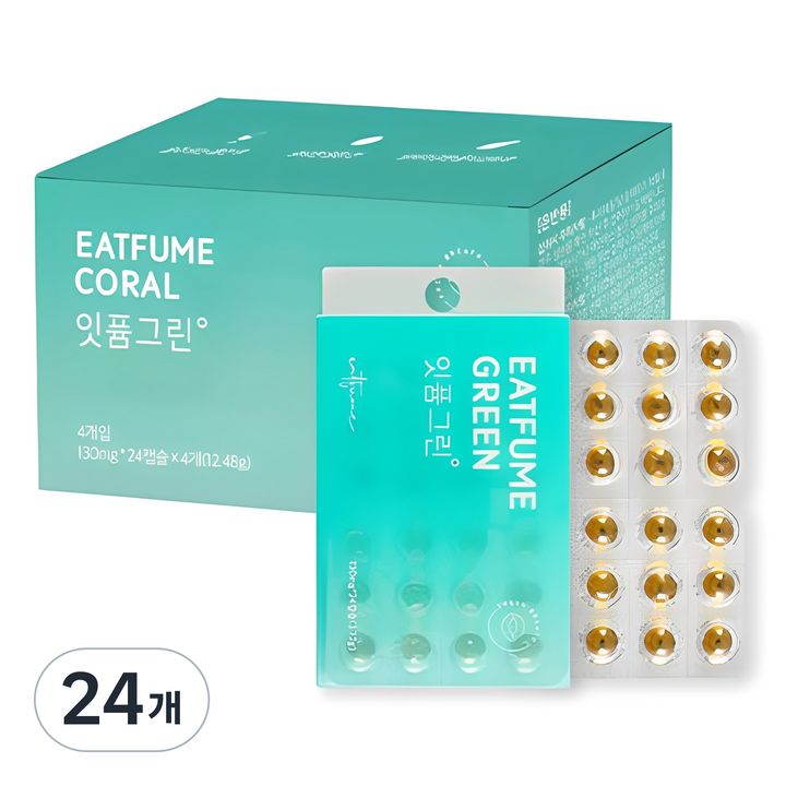 잇퓸 구강청결캡슐 그린, 3.12g, 24개