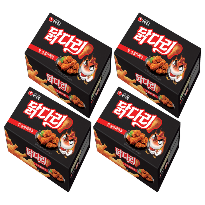 닭다리 핫 숯불바베큐, 66g, 4개