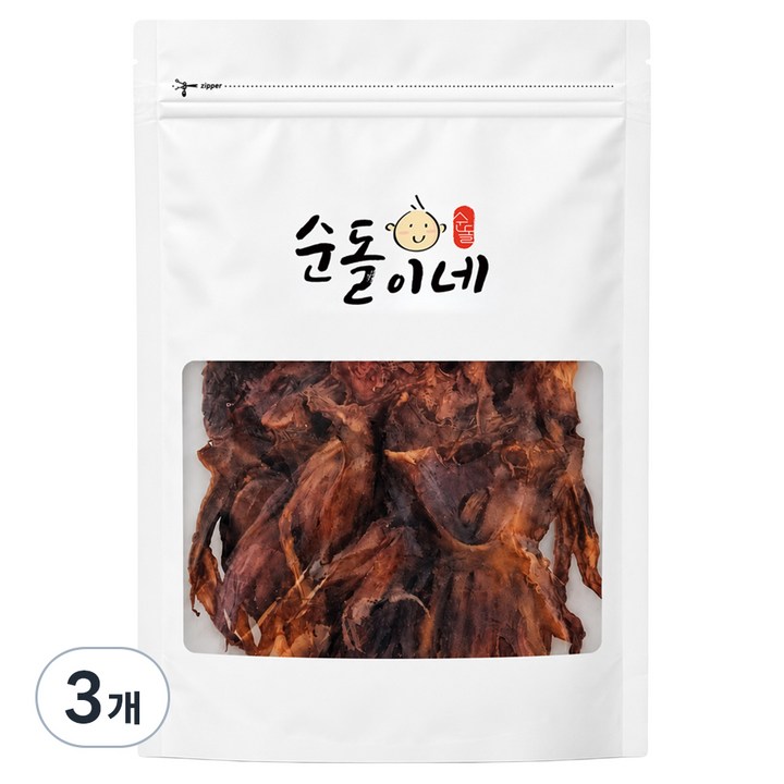 순돌이네 납작 숏 오다리, 3개, 300g