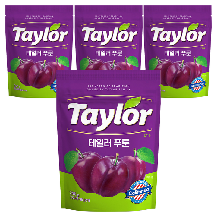 테일러 테일러푸룬 건자두, 250g, 4개