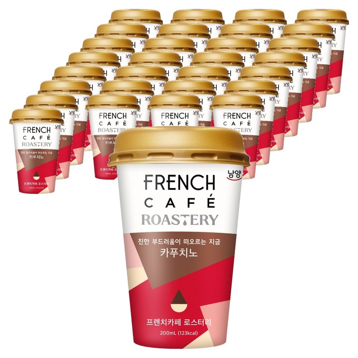 프렌치카페 로스터리 카푸치노, 200ml, 30개