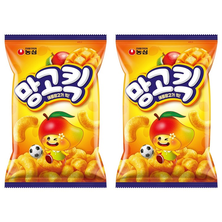 농심 망고킥, 100g, 2개