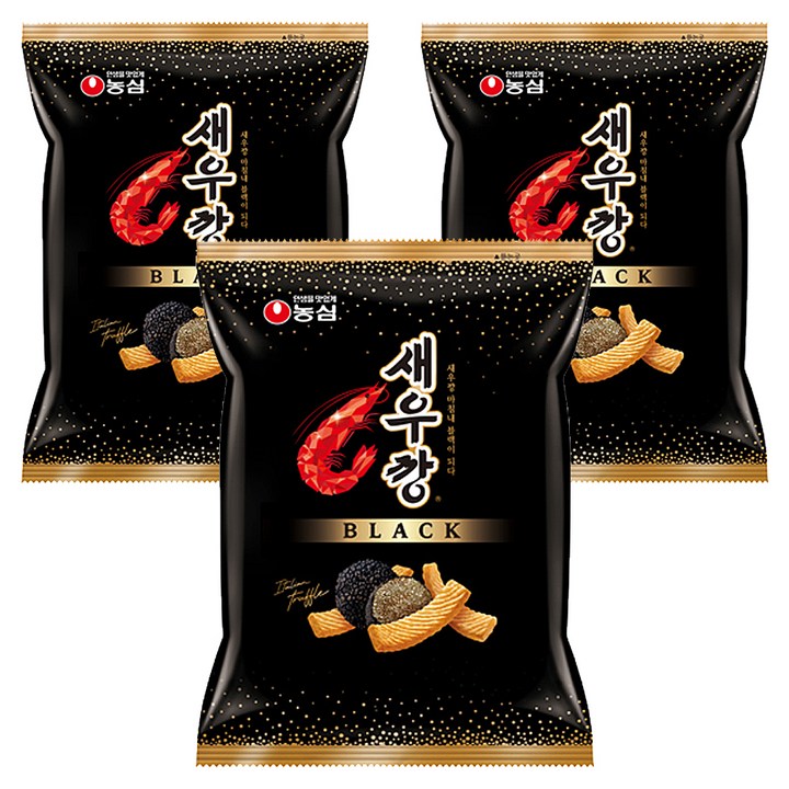 새우깡 블랙, 105g, 3개