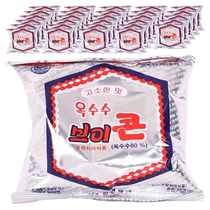 브이콘 옥수수, 50g, 90개