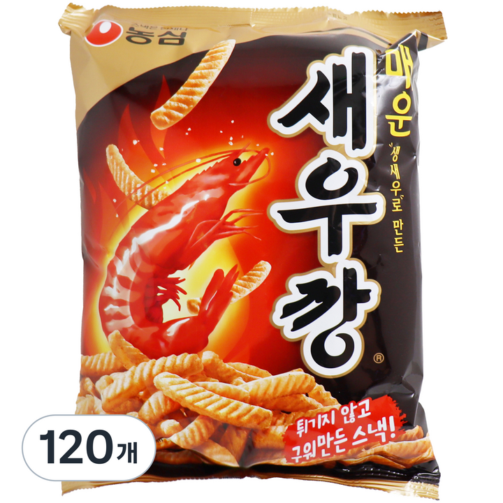 새우깡 매운맛, 90g, 120개