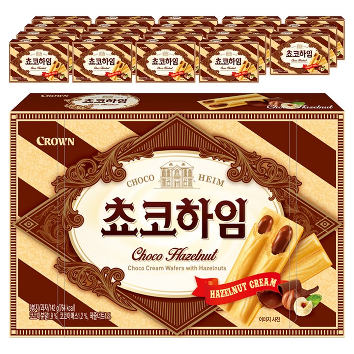 크라운 쵸코 하임, 142g, 20개