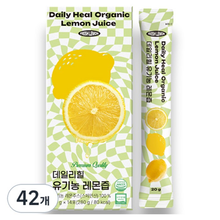 데일리힐 유기농 레몬즙, 280g, 3개
