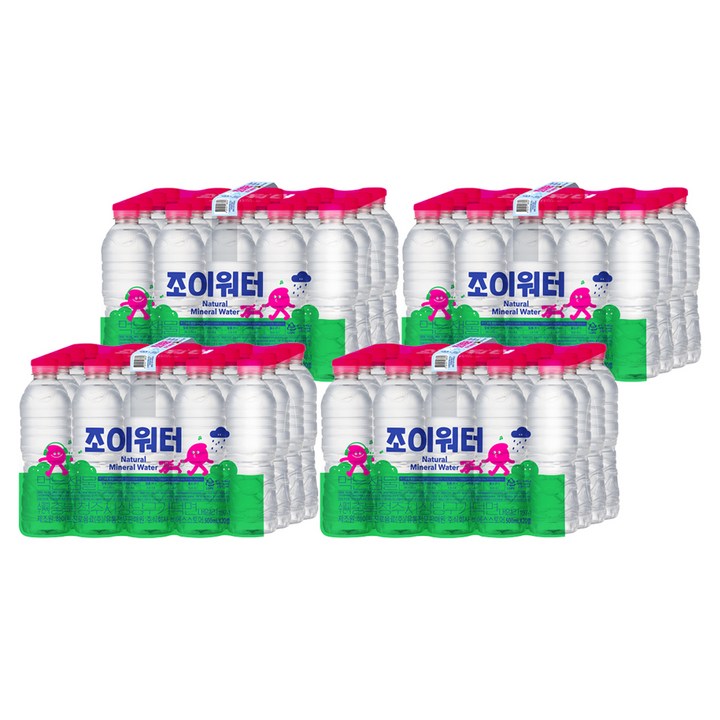 조이워터 생수 무라벨, 80개, 500ml