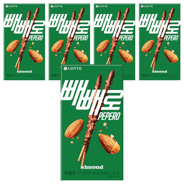 빼빼로 아몬드, 37g, 5개