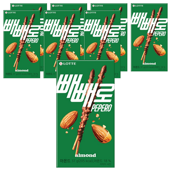 빼빼로 아몬드, 37g, 8개