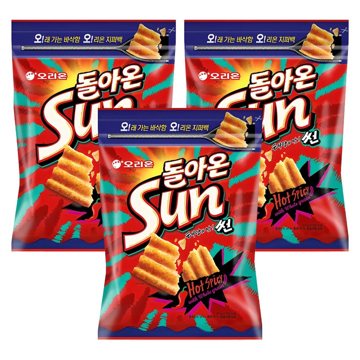 오리온 태양의 맛 썬, 273g, 3개