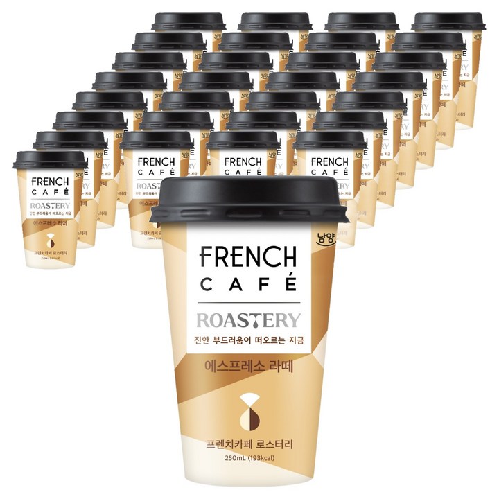 프렌치카페 로스터리 에스프레소 라떼, 250ml, 30개